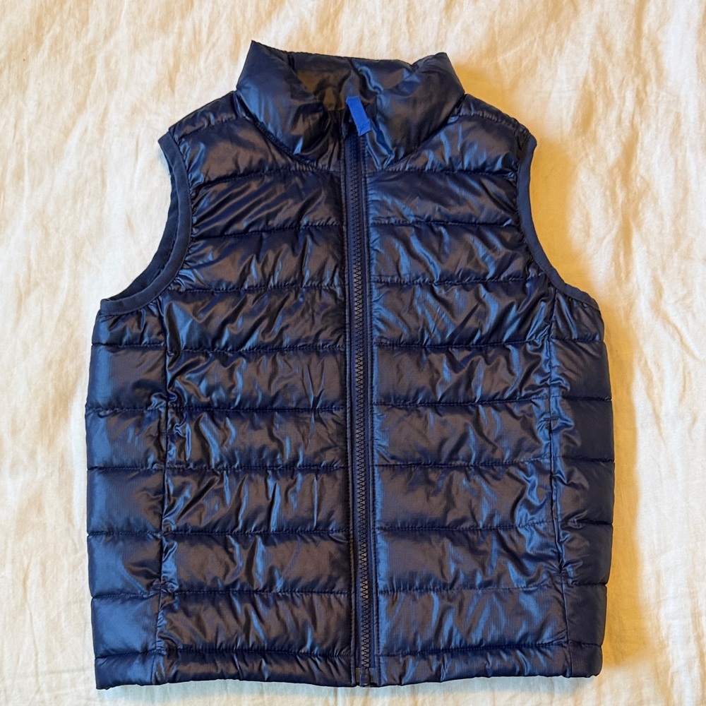 Primary Kids Navy Blue Puffer Vest Size 6–7